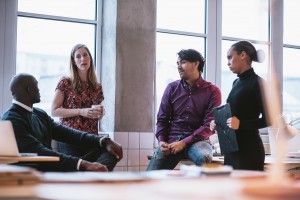 Diverse Business Team Discussing Work In Office